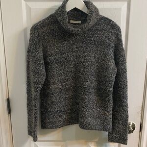 Christian Siriano Marled Knit Grey Black Turtleneck Sweater Women’s Size Small
